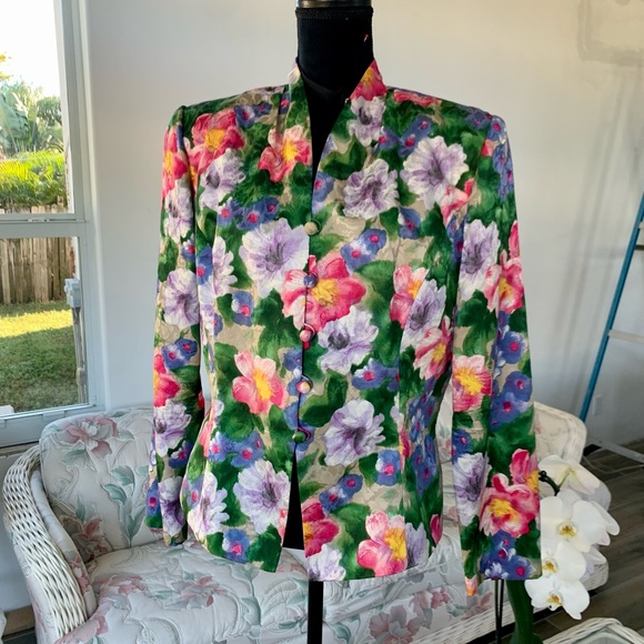 Adrianna Papell silk skirt and jacket - Picture 3 of 6